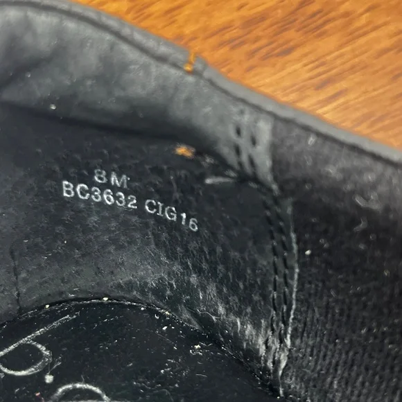 Born Concept Black Leather Slip-On Casual Loafer Clog Block Heel Women’s Sz 8M/W - Picture 9 of 10